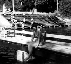 Barbara bathing at Lillehammer